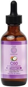 C60 Power Organic MCT Coconut Oil, 99.99% Pure Carbon 60, 2 fl oz