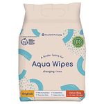 Aqua Wipes Originals Baby Wipes - Vegan Friendly Biodegradable Natural Wipes - 99.6% Purified Water Dermatologically Tested Eco Wipes - Organic Wipes with Aloe Vera Leaf Extract - Bundle of 4 packs