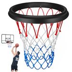 BJJMJYYXGS Portable Basketball Easy Install Throw-and-Attach Systemfor Rimless HoopsNet Accessories Net Rim Net Outdoor Decorations Portable Lifetime Cool Stuff Gifts for Boys Basketball Keychain