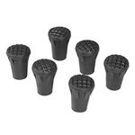 Trekking Pole Tips 6pcs Hiking Pole Rubber Tips End Walking Pole Feet Tips Protector for Walking Poles