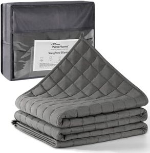 PanxHome Manta de Peso 5kg 150x200cm, Manta Pesada con Perlas de Vidrio, Manta Reductora de Estrés y Ansiedad, Distribución Uniforme de la Presión, Ideal para Dormir y Personas de 40-60kg