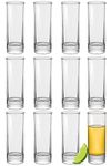 Shot Glasses Set of 12-50ml / 1.7oz - Dishwasher Safe & Heavy Base - Shot Glass for Every Party