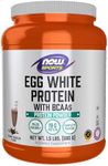 NOW Sports Eggwhite Protein Powder, Rich Chocolate,1.5-Pound