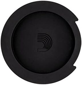 D'Addario Accessories Screeching Halt Acoustic Guitar Soundhole Cover - Acoustic Guitar Accessories - Eliminates Feedback,Black