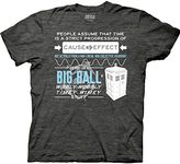 Ripple Junction Doctor WHO Wibbly Wobbly Quote Adult T-Shirt (X-Large, Charcoal Heather)