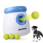 Pet Prime Automatic Dog Ball Launcher for Small Dogs Interactive Dog Fetch Machine Pet Toy with 3 Tennis Balls Dog Self Thrower for Indoor/Outdoor Throwing Game 3 Launch Distance 10-30ft