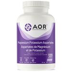 AOR - Magnesium Potassium Aspartate 80mg, 120 Capsules - Magnesium and Potassium Supplement for Heart Muscle Function & Nerve Support Formula - Potassium & Magnesium Aspartate - Support Healthy Muscle