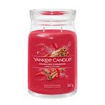 Yankee Candle Signature Scented Candle | Sparkling Cinnamon Large Jar Candle with Double Wicks | Soy Wax Blend Long Burning Candle | Perfect Gifts for Women