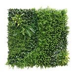 ECOOPTS 40"x40" Faux Ivy Privacy Fence Screen Artificial Boxwood Panels Topiary Hedge Plants for Indoor Outdoor Decoration, 3 Mixed Leave, 1 Pack