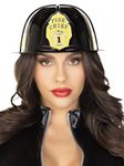 Leg Avenue Fireman Hat Costume Accessory, Black, One Size