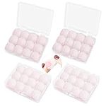 24 Pairs Wax Ear Plugs for Sleeping Noise Cancelling Reusable Wax Earplugs for Swimming, Cotton Wool Ear Plugs