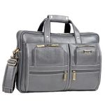 BRAND LEATHER Bombay Brown Genuine Leather 15.6 Inch Laptop Messenger Bag For Men