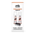 M&B Suede and Nubuck Care Kit, Cleaner, Protector & Nylon Brush