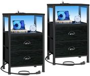 Furologee Nightstands Set of 2, End