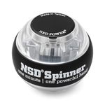 NSD Essential Spinner Gyro Hand Grip Strengthener Wrist Forearm Exerciser, Crystal