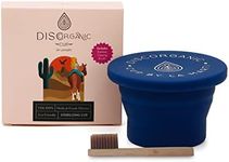 LaMarti DiscOrganic Cup by | Multi-Use Container for Menstrual Cup/Disc| Public Restroom Cleaning or Travel Sterilizer| Collapsible Silicone Cleaner Case, Sterilize, Store Your Period Cups/Discs