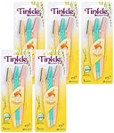 DORCO TINKLE EYEBROW RAZOR, 5 PACKS (15 RAZORS) | DERMAPLANING RAZOR TOOL | HOLIDAY STOCKING STUFFERS