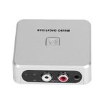 Audio Music Digitizer & Capture Cards, RCA R/L 3.5mm Input to USB Audio Capture Grabber, Cassette CD MP3 Recorder Converter Box with Remote Control Support U Disk/SD Card