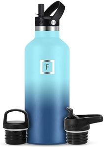 IRON °FLASK Sports Water Bottle - 32 Oz - 3 Lids (Narrow Straw Lid) Leak Proof Vacuum Insulated Stainless Steel - Hot & Cold Double Walled Insulated Thermos, Durable Metal Canteen