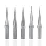 Bestgle 5 Pcs ET Series Soldering Iron Tips Set ETO Soldering Iron Tip Replacement Kits Solder Tips for Weller WE1010NA WES51 WES50 PES51 PES50 WEP70 EC1002 EC1201A