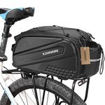 Lixada Bike Rear Seat Bag Bicycle Trunk Bag Waterproof Handbag Shoulder Bag Bike Carrier Backseat Bag with 2pcs Side Bags