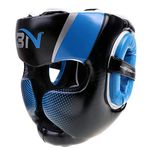 Sfeexun Headgear for Boxing MMA Training Kickboxing, Head Gear Helmet for Muay Thai, Grappling, Sparring, Karate, Taekwondo, Martial Arts (Blue, L)