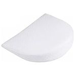 Soodie&Zuzu's Soft Round Wedge Pillow Foam Filled Anti Re-flux Colic Cushion Anti Choking For Pram Crib Cot Kids Bed Cool Touch Cover For Boys Girls 31x29x7.5 CM