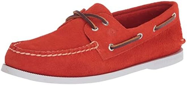 Sperry Men's A/O 2-Eye Suede Boat Shoes, Red Suede, 11 AU