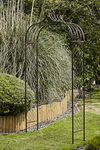 Fleur de Lys Metal Garden Arch Strong Archway Climbing Plant Pergola Arbour