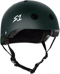S1 Lifer Helmet for Skateboarding, BMX, and Roller Skating - EPS Fusion Foam, CPSC & ASTM Certified - Dark Green Matte Large (22")