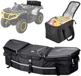 KEMIMOTO Upgraded ATV Cargo Bag, 50L ATV Front/Rear Rack Toolbox Trunk Cooler Bag Compatible with Can-am X3, Outlander Renegade 500 800 570 850 650 1000 MAX 500 (Black)