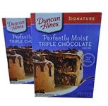 Duncan Hines Perfectly Moist TRIPLE CHOCOLATE Cake Mix 15.25 oz -Pk Of 2-BB 4/24