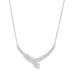 ZAVYA 925 Sterling Silver Cubic Zircon Gorgeous Circular Rhodium Plated Chain Necklace|Gift for Women &Girls|With Authenticity Certificate & 925 Stamp|Mother's Day special