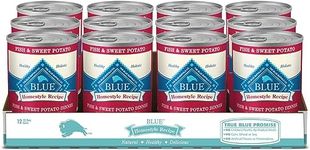 Blue Buffalo Homestyle Recipe Natural Wet Dog Food, Fish & Sweet Potato 12.5oz (Pack of 12 )