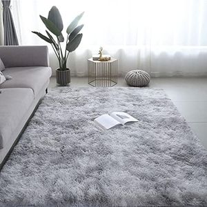 Ultra Soft Rugs for Bedroom 160×120cm,Fluffy Shag Area Rugs for Living Room,Large Comfy Furry Rug for Girls Kids Baby Room Decor,Non Slip Nursery Rug Modern Indoor Fuzzy Floor Carpet (Dream Grey)