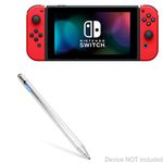 BoxWave Stylus Pen for Nintendo Switch (Stylus Pen AccuPoint Active Stylus, Electronic Stylus with Ultra Fine Tip for Nintendo Switch - Metallic Silver