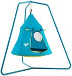 TP Toys Ufo Den & Metal Frame Mesh Den With Door And Lookout Mesh Window. Simple Tripod Frame, Small Footprint, Outdoor Garden Play For Kids - Suitable For 2+ Years