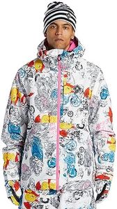 DC Shoes Men's Insulated Snowboard Jackets, Aw Basis Jacket | Saints & Sinners, Small