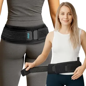 Vive Back Brace For Men & Women - Lower Sciatica Pain Relief - SI Belt Sacroiliac Support - Joint Strap Products - Hip Thrust Aid - Lumbar Support - For Herniated Disc, Scoliosis, Pelvic Floor, Waist