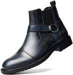 Arkbird Chelsea Ankle Boots, Leather Lined Oxfords for Men with Zipper