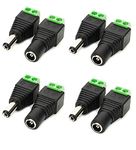 River Fox (4 Set) Screw Fastening Type Male and Female DC Power Plug-Connector (4 Male + 4 Female)