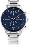 Tommy Hilfiger Analogue Multifunction Quartz Watch for men with Silver Stainless Steel bracelet - 1791575