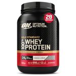 Optimum Nutrition 100% Gold Standard Whey Protein Powder, 24g Protein, Cookies and Cream, BCAA, low-sugar, Fast-Digesting Isolate for Muscle Gain & Recovery, 896 g, 28 Servings