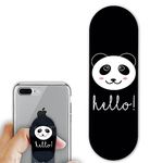 Regor Tabletop Finger Grip & Mobile Holder Mobile Stand Phone Holder for Hand & Mobile Back Holder Grip Great for Selfie & Works as iPhone Stand & Android Phone Stand - Hello Panda (Black)