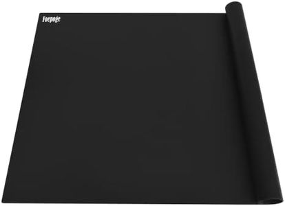 36.2" x 24" Extra Large Silicone Mat for Epoxy Resin, Nonstick Silicon Mats for Crafts Jewelry Casting, Non-Slip Kitchen Table Placemats for Countertop Protector Heat Resistant by Foepoge, Black