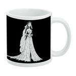 Corpse Bride Logo and Silhouette White Mug