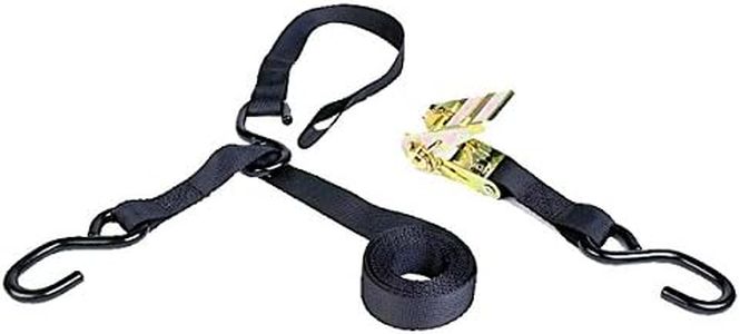 Ratchet Tie Down, 8', Triple Hook & Soft Hook