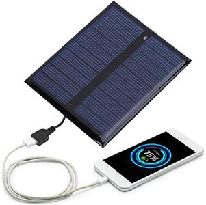 Mini Solar Panels, Polysilicon Solar Panel, 0.5W 5V Portable High Efficiency Solar Panel Board Battery Charger for Emergency Lights Advertising Lights