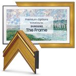 Deco TV Frames - Antique Gold Smart Frame Compatible Only with Samsung The Frame TV (55", Fits 2021-2024 Frame TV)
