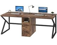IBF 79" Two Person Office Desk,Larg